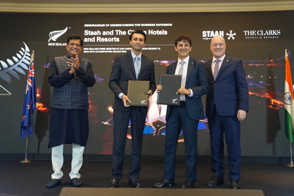 <strong>STAAH and The Clarks Hotels & Resorts Sign MoU with New Zealand PM in Attendance</strong> 5 STAAH
