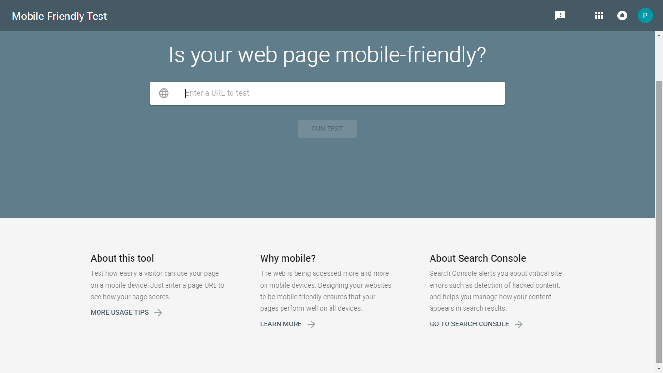 Google Mobile-Friendly Test