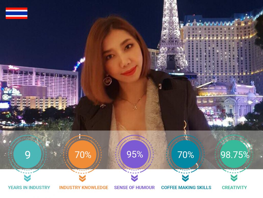 color staff profile template Milky Thailand
