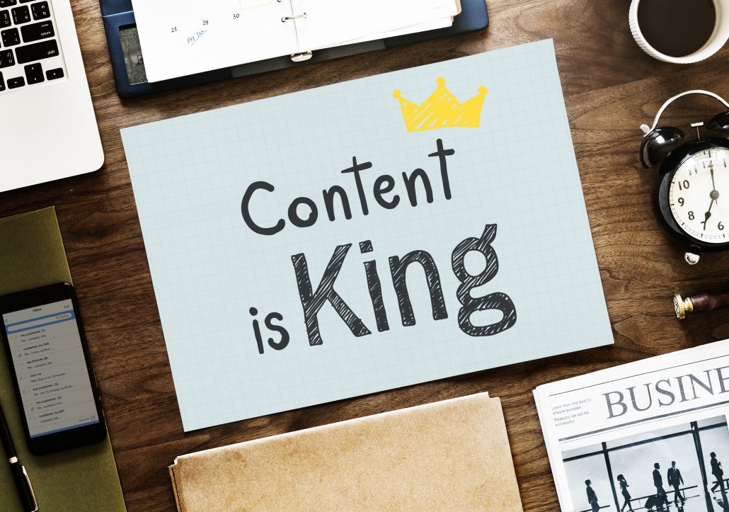 content is king written paper