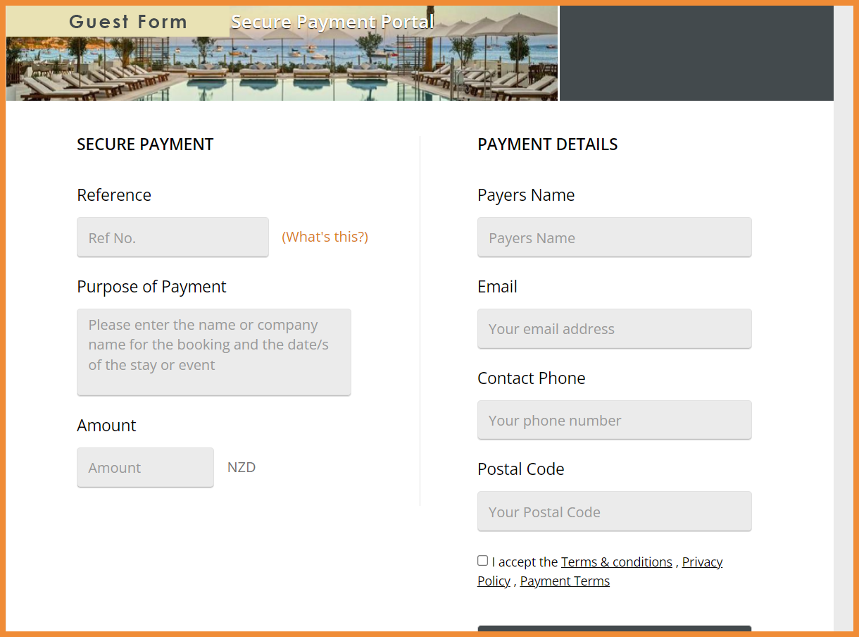 Guest Secure Payment STAAH MAX Screenshot