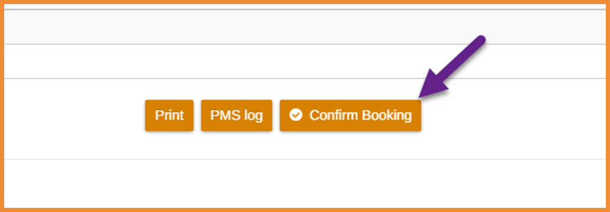 confirmed booking button copy