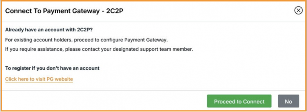 Connect payment gateway