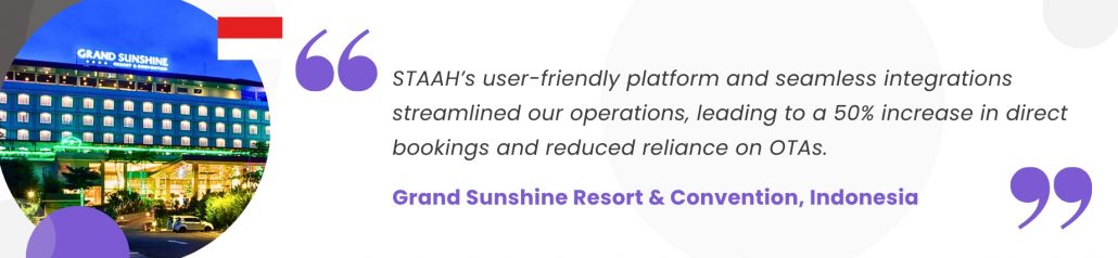 STAAH boosts Indonesian resort’s direct bookings by 50%