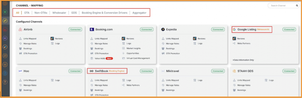 Max - Channels - Mapping Details Page