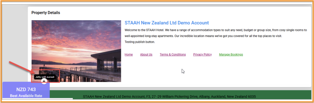 property with an image label